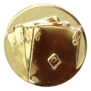 Érembetét 048 A11 arany színű átm.:25 mm - Kártya