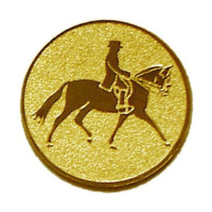 Érembetét 065 arany színű átm.:25 mm - Ló