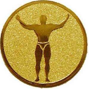 Érembetét 081 arany színű átm.:25 mm - Body builder