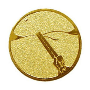 Érembetét 093 arany színű átm.:25 mm - Koronglövészet