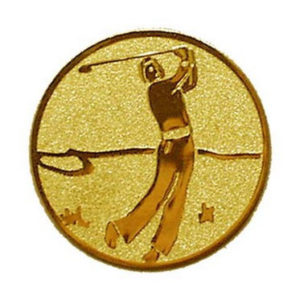 Érembetét 109 arany színű átm.:25 mm - Golf