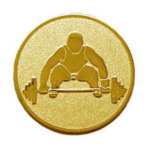 Érembetét 146 arany színű átm.:25 mm - Súlyemelés