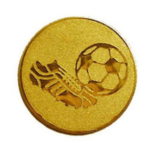 Érembetét 147 arany színű átm.:25 mm - Futball