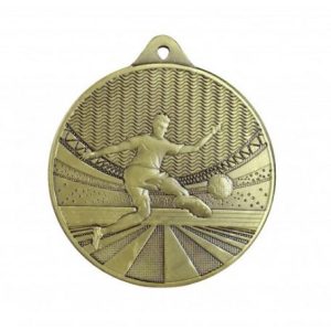 Érem M395 arany színű, futball, átm.:50mm