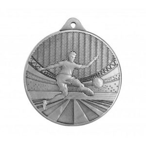 Érem M395 ezüst színű, futball, átm.:50mm